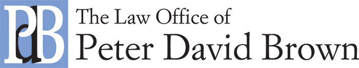 Peter David Brown law firm logo for website branding