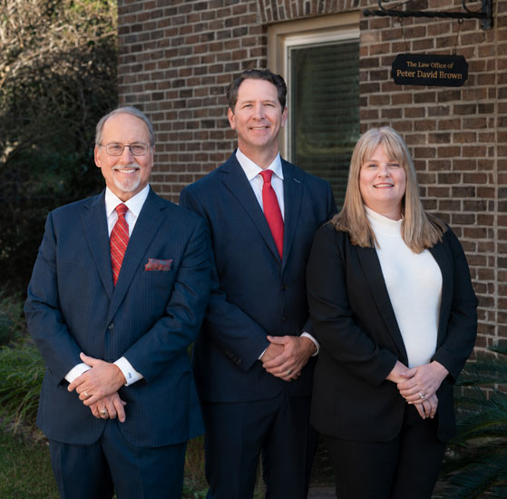 Peter David Brown legal team outside the law office in South Carolina